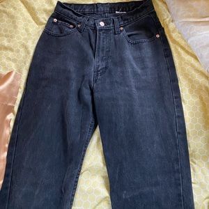 jordache vintage black mom jeans size 24